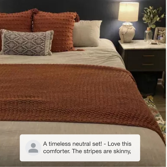 Microstripe Comforter & Sham Set - Hearth & Hand❤❤ - Picture 7 of 7